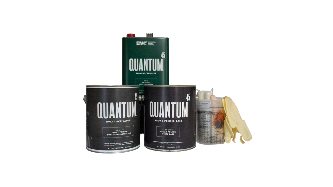 What's the difference between Quantum45 Gray Primer and Quantum45 White Primer